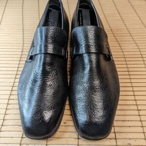 Bally of Switzerland Men's Bovine Grained black Leather Loafers Shoes  8.5 US